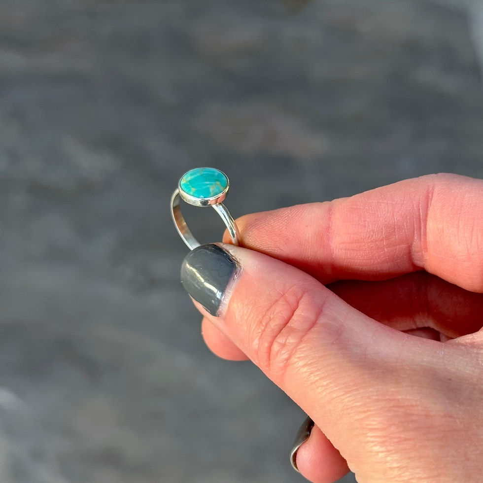 Thumbnail: Kingman Teal - 10mm - Size 8
