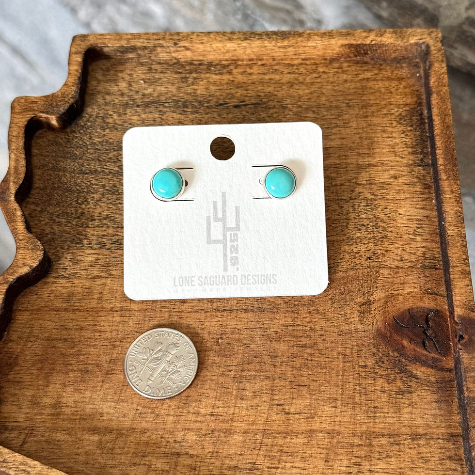 Thumbnail: Kingman Turquoise Studs - H