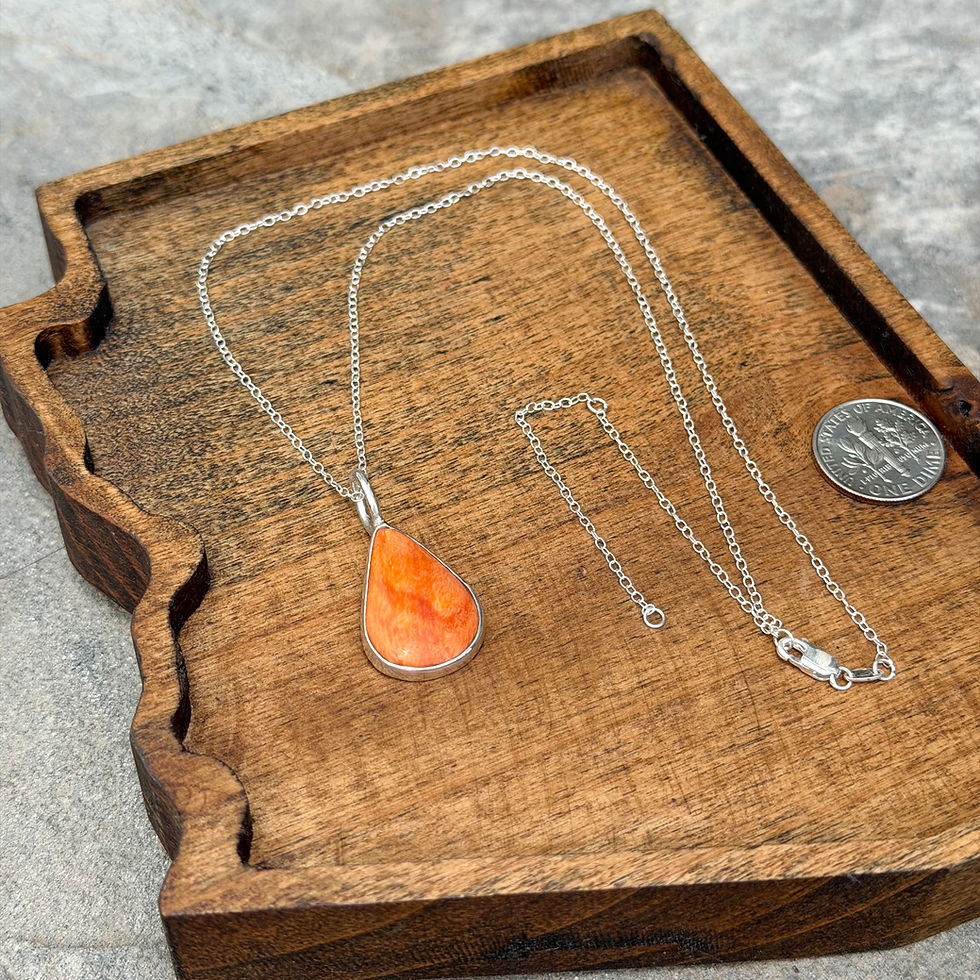 Thumbnail: Orange Spiny Oyster Necklace