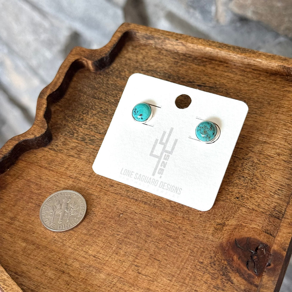 Thumbnail: Kingman Turquoise Studs - E