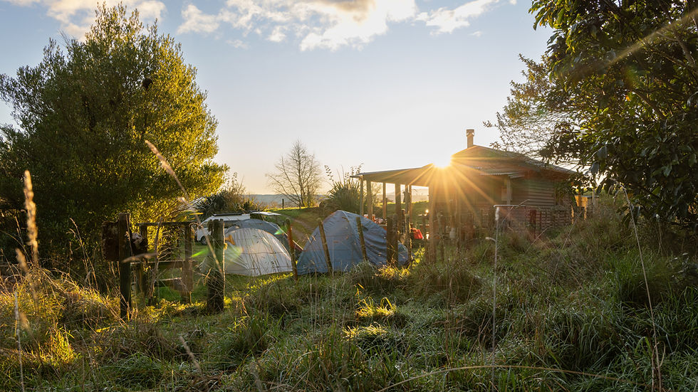 The camp is set up