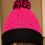 Thumbnail: Double layer knit beanie with removable pom pom