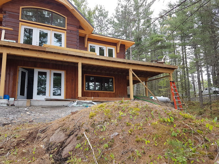 two level patio deck built by the general