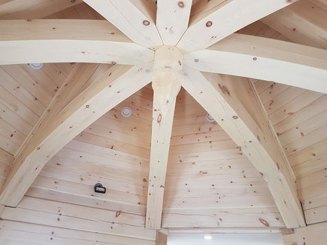 timer frame turret erected by the general contracting