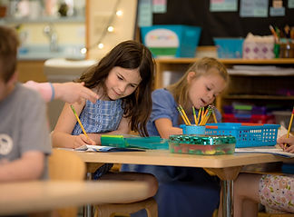 children learning at an elementary school