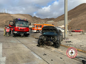 Accidente Vehicular en Antofagasta Deja Tres Personas Lesionadas