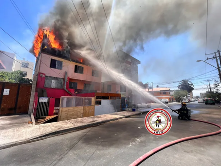 Incendio en Antofagasta Afecta Vivienda Utilizada por Personas Extranjeras