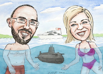 Underwater caricature...