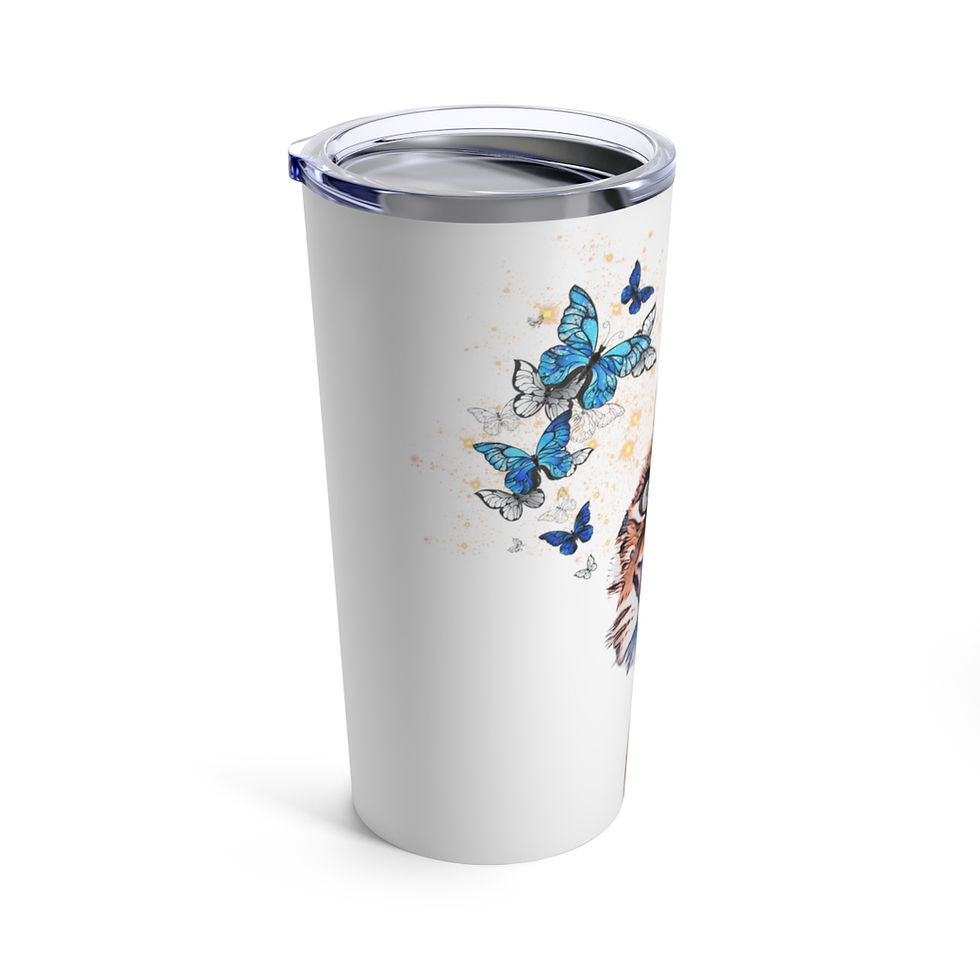 Thumbnail: Stainless steel drinking cup Tiger, dishwasher safe I 0.59l