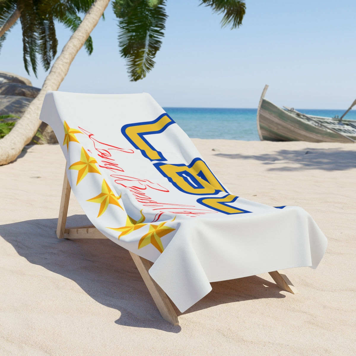 Genieße das Gefühl der Freiheit mit unserem exquisiten LBC Badetuch! 