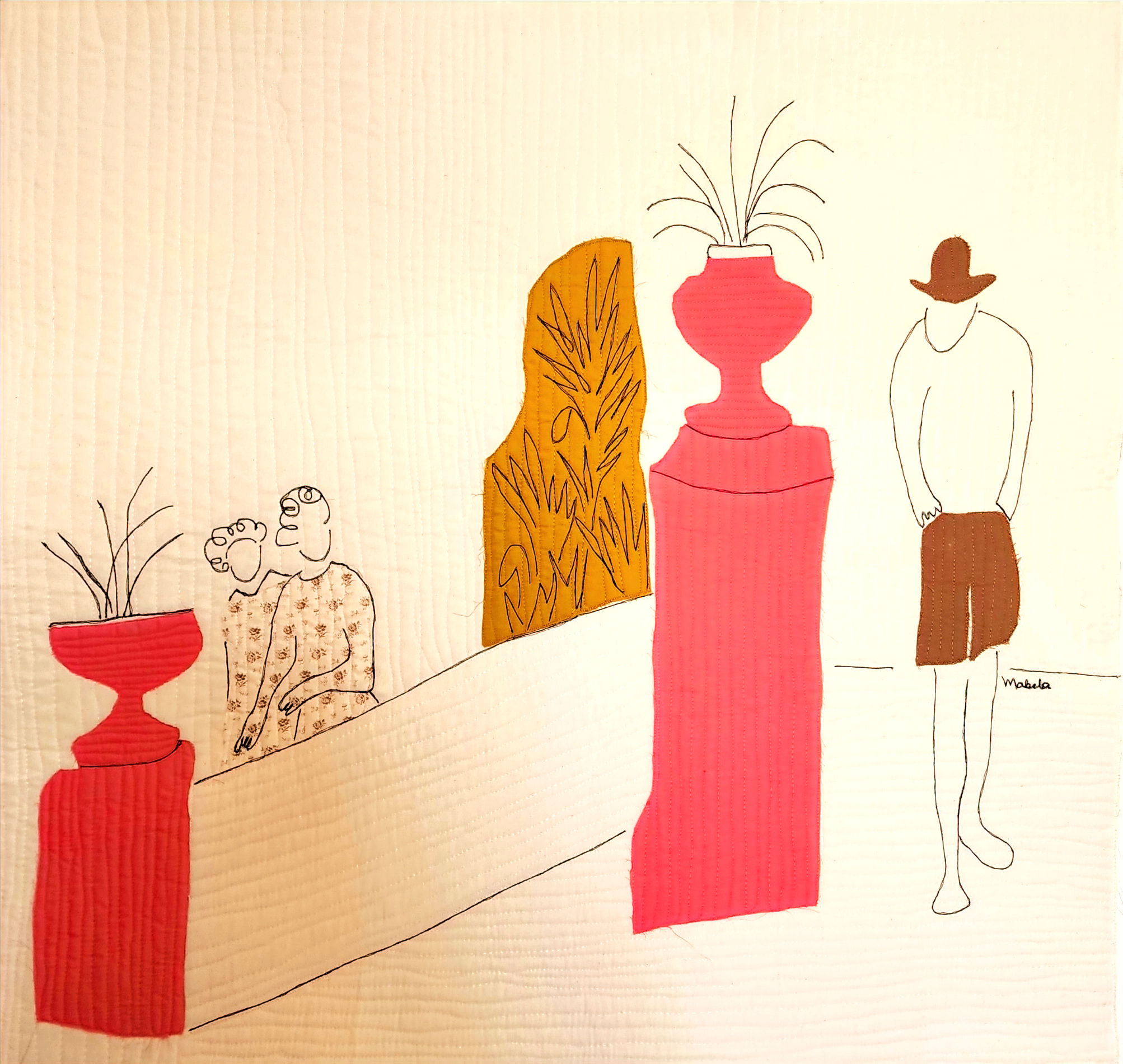 Mabelin Castellanos, Admirers, 32 in.x 30 in.