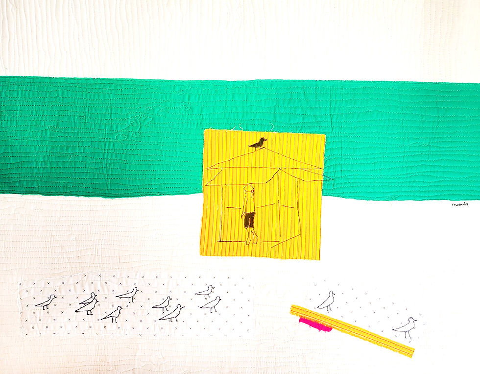 Thumbnail: Mabelin Castellanos, Emerald Waters, 24 in x 30in, 2022