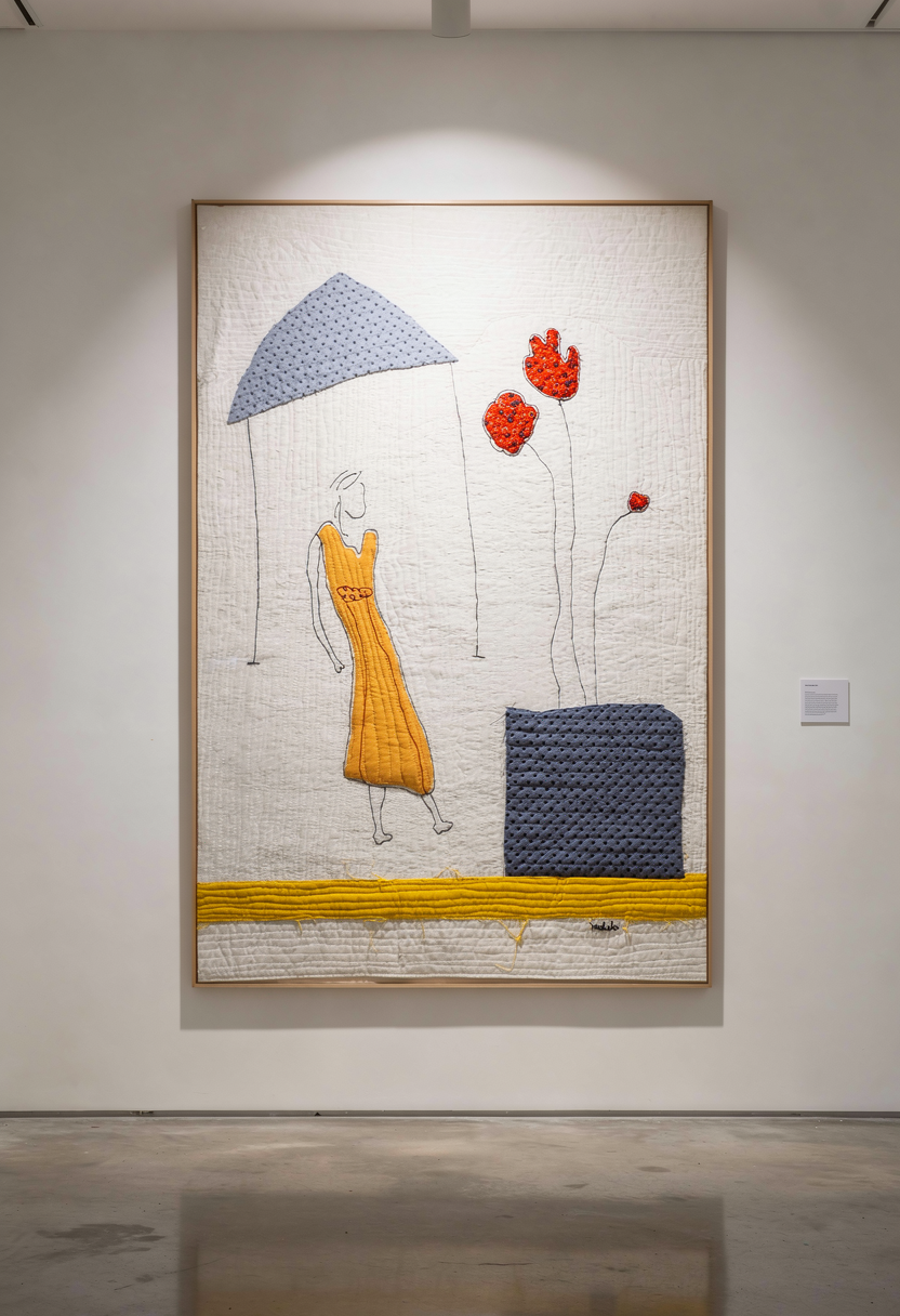 Thumbnail: Mabelin Castellanos, Embroidered dress,  26x42 in. 2023