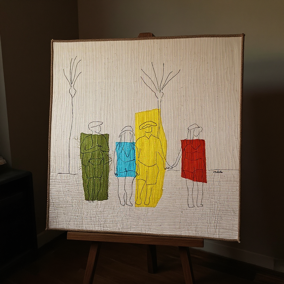 Thumbnail: Mabelin Castellanos, Polyamory 32 in x 32 in, 2023