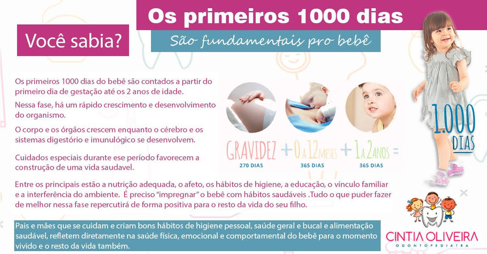 Primeiros 1000 dias do bebê