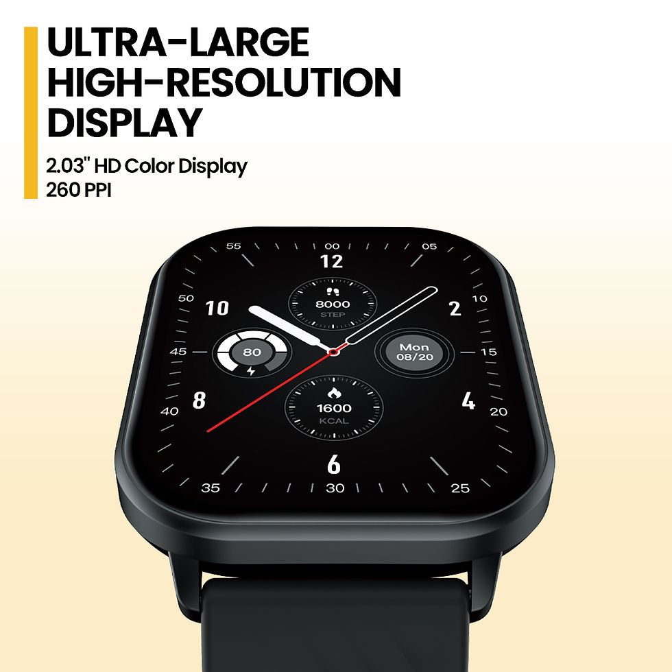 Miniatura: New Zeblaze GTS 3 Voice Calling Smart Watch Ultra-big 2.03'' HD Screen 24H Healt