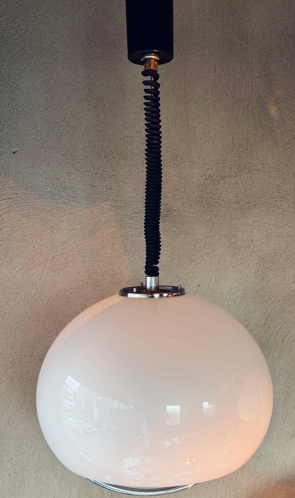Thumbnail: Mid Century Space Meblo/Guzzini style pendant