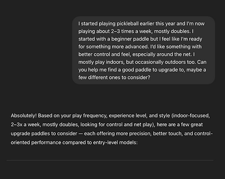 Chat gpt response