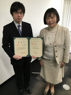 上口先生と記念撮影