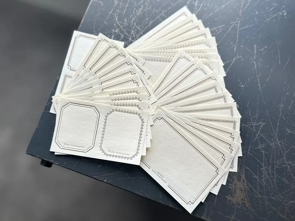 Thumbnail: OEDA LETTERPRESS Sticker Set