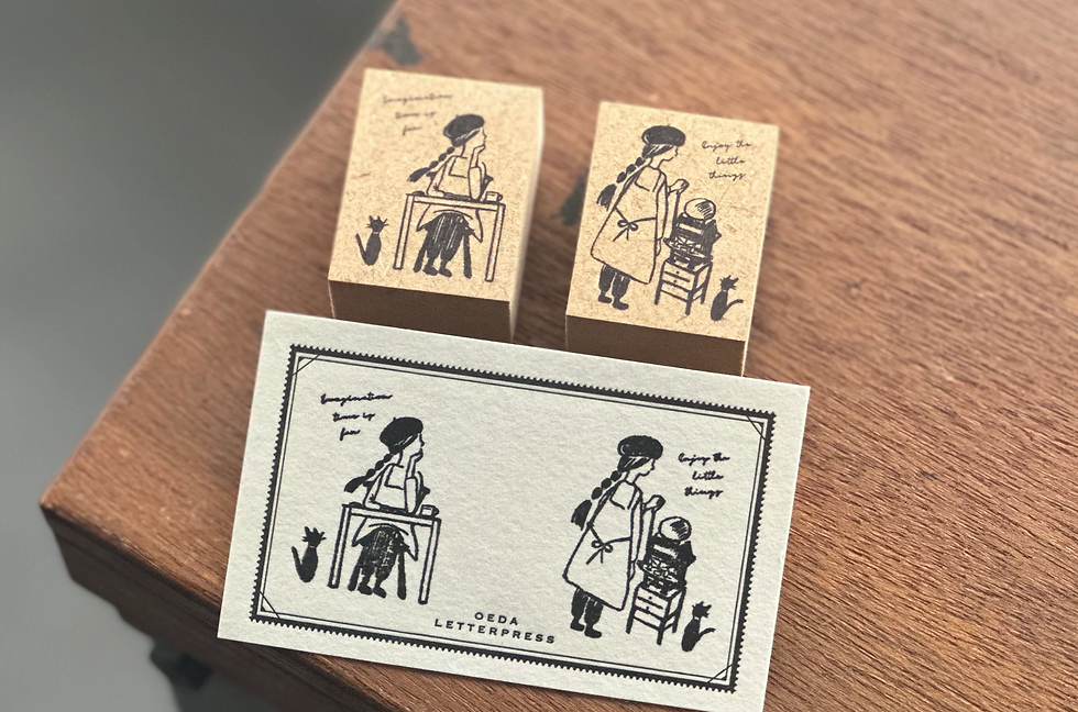 Thumbnail: OEDA LETTERPRESS Wooden Stamp【空想/工作】