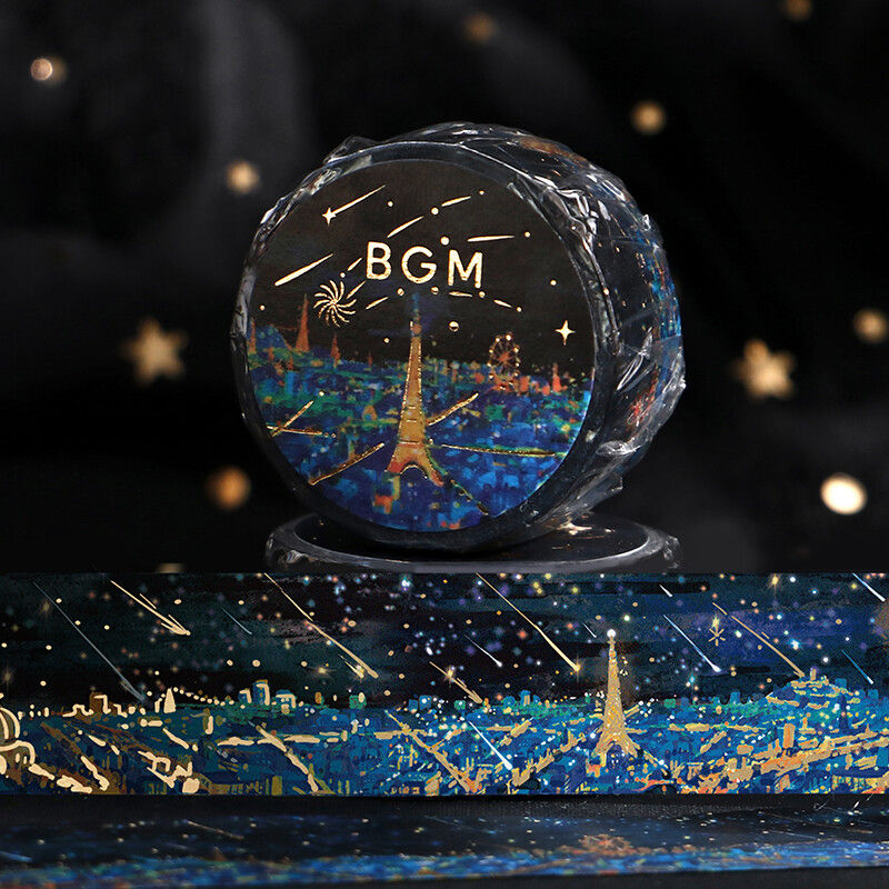 Thumbnail: BGM 流星雨之夜 和紙膠帶