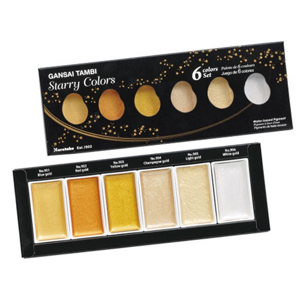 顏彩耽美 水彩 6色組 Starry Colors