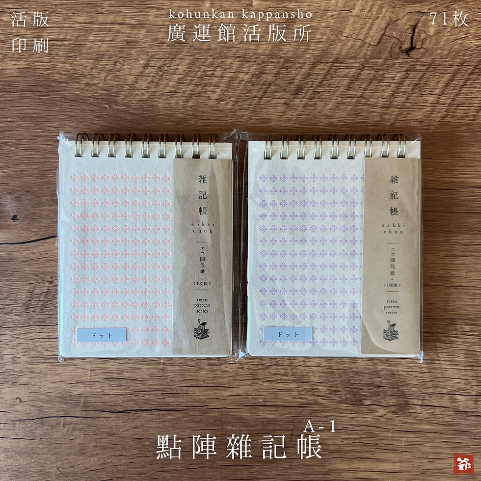 Thumbnail: 廣運館 Kohunkan 雜記帳 點陣 Dots