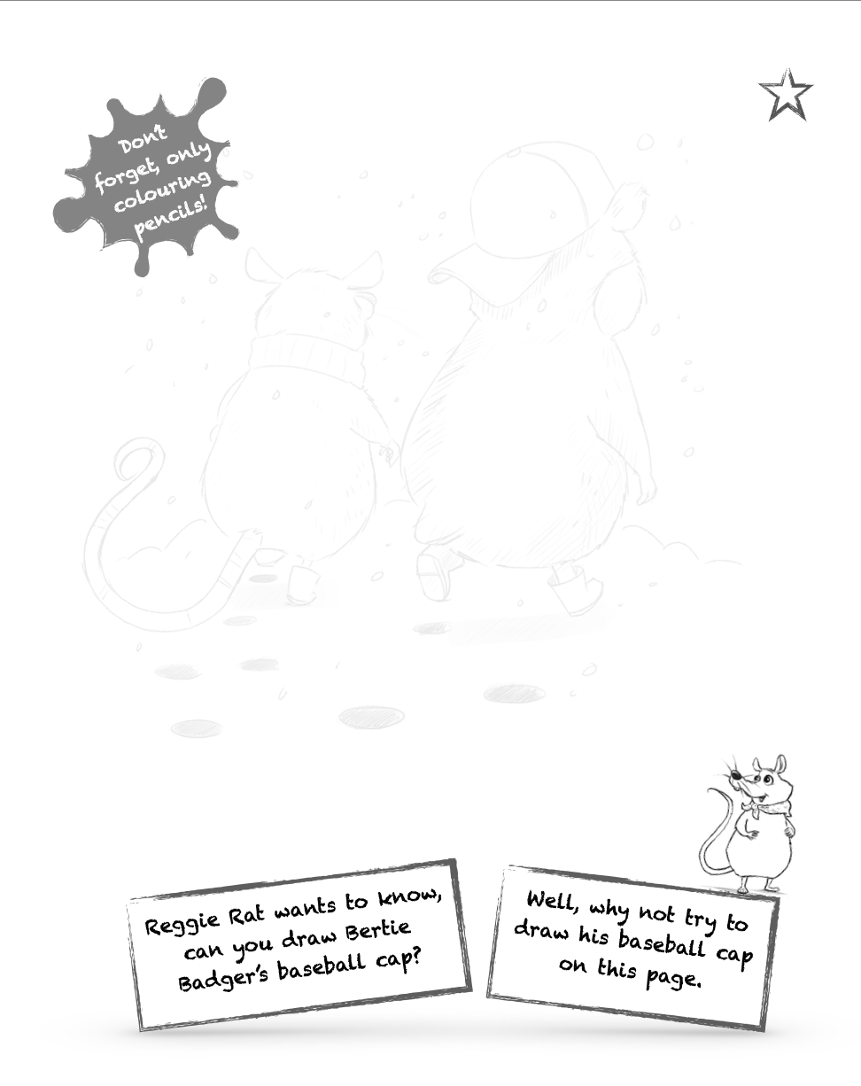 Thumbnail: Children's Book, Reggie Rat Drawing & Colouring Book 1