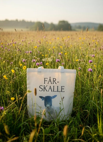 Tygkasse fårskalle framsida