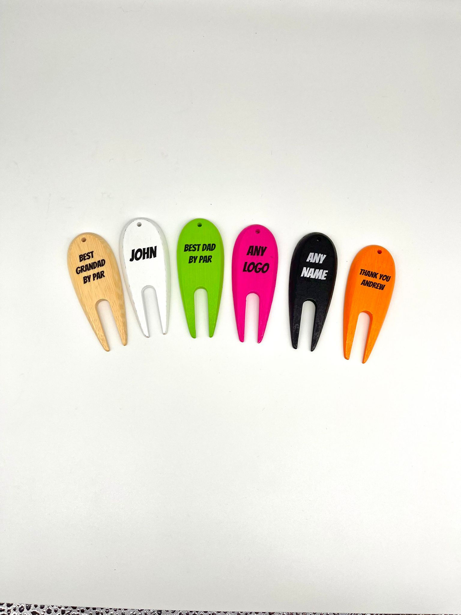 Personalised pitch repairer colourful with any name, any text, coloured text