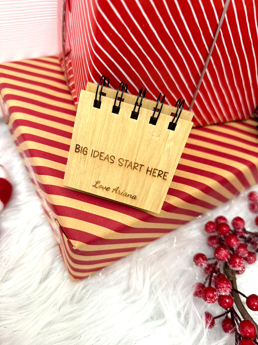 Thumbnail: Personalised Engraved Sticky Note Set with 75pcs medium size sticky notes