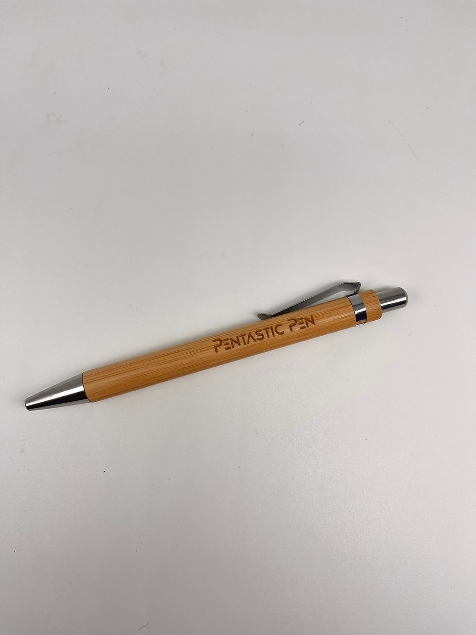Thumbnail: Personalised Engraved Bamboo notebook and pen, split monogram