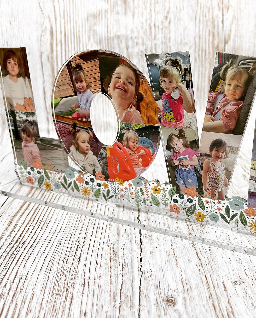 Thumbnail: Photo frame Love shape | Mother’s Day Gift | Parents Gift | Nana Grandma Grandad