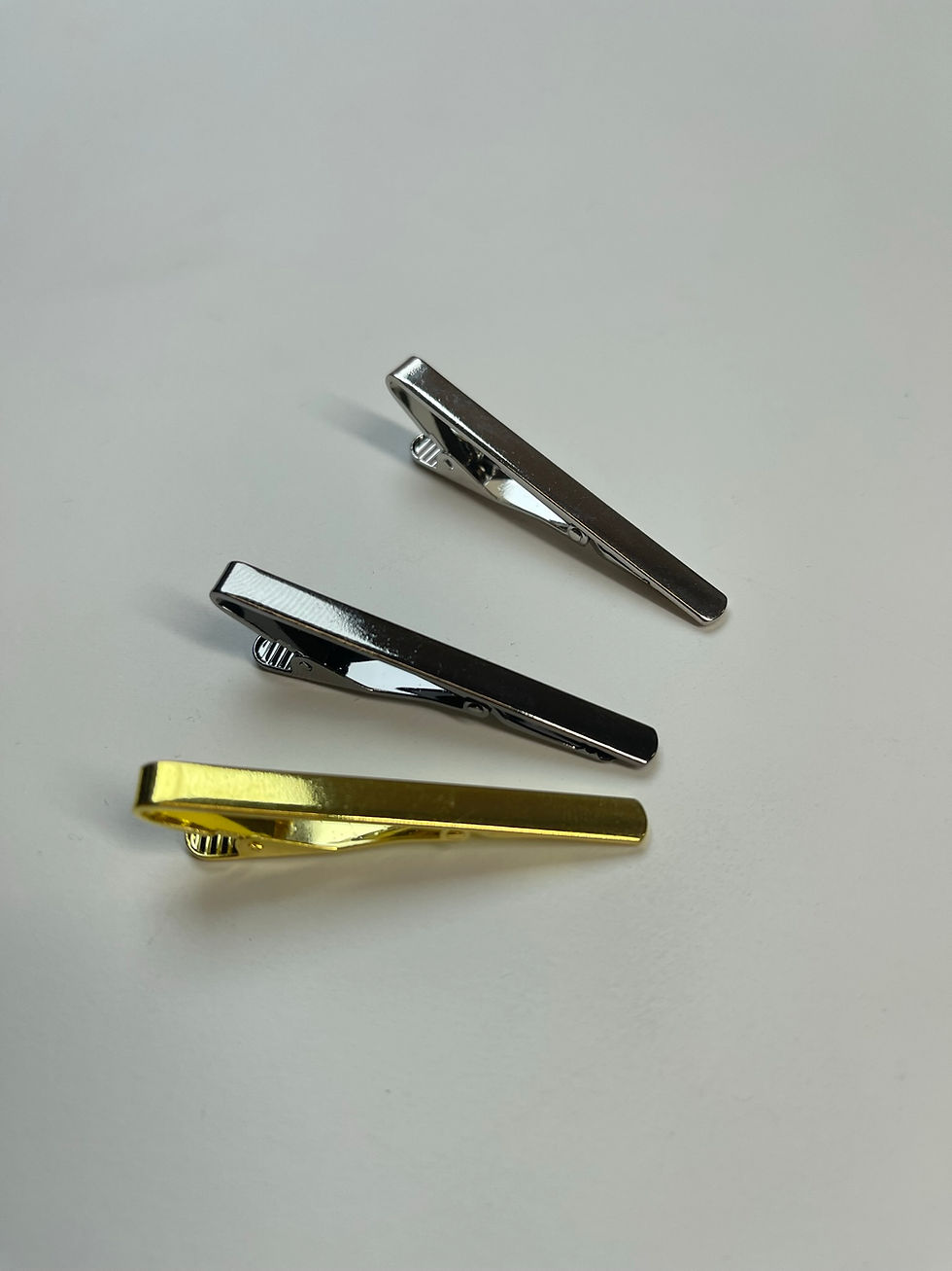 Thumbnail: Classic Tie clip, Engraved Tie Pin, Tie Bar Clip Personalised Wedding Favours