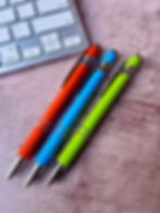 Thumbnail: Personalised Metal Pen with Stylus and Soft Touch | Custom Engraved Black Ink