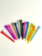 Thumbnail: 50pcs Personalised golf tees colourful 70mm