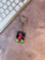 Thumbnail: Rectangle Photo Keyring, double sided photo keychain, gift for her, custom gift,