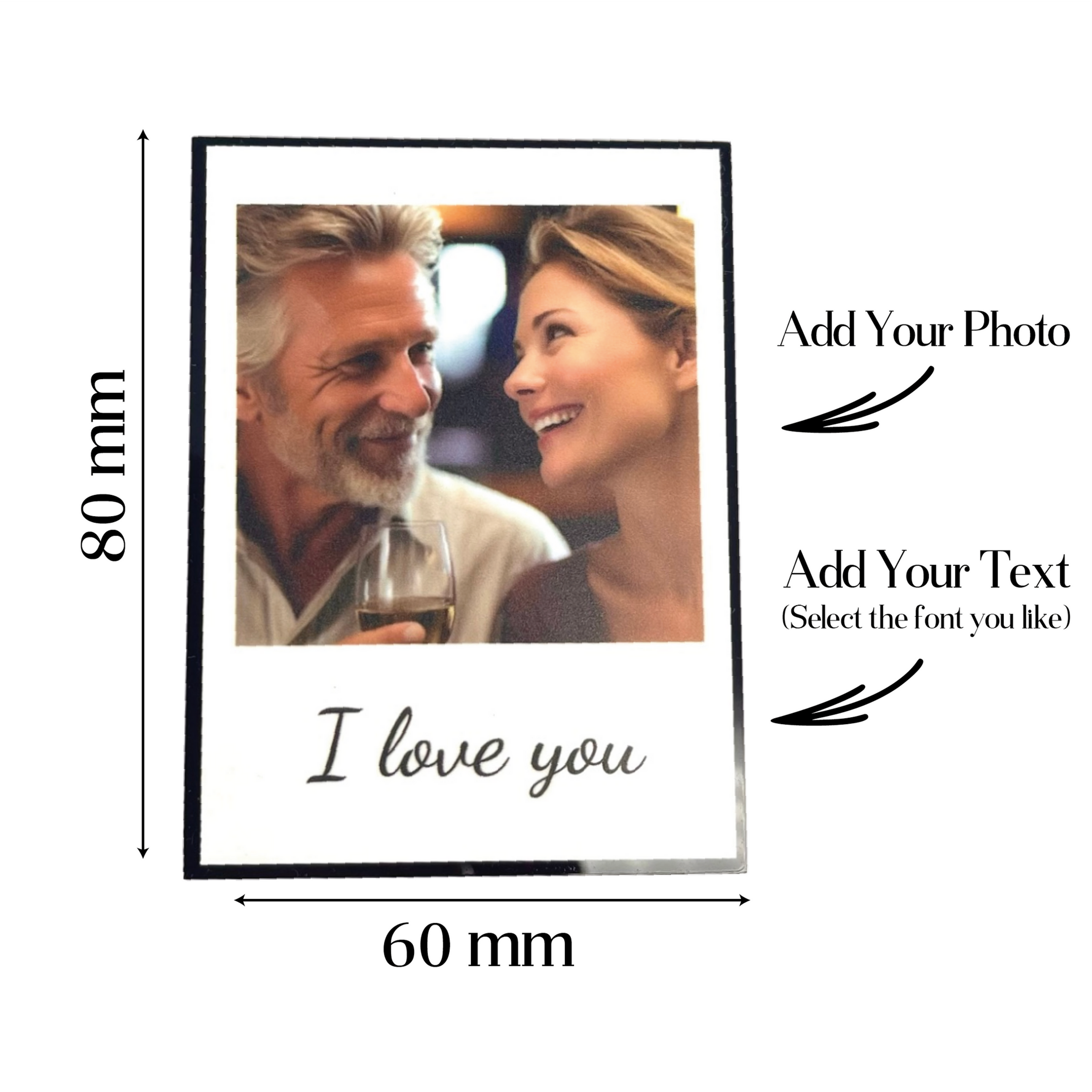 Captured Love: Polaroid Fridge Magnet | Unique fridge decor