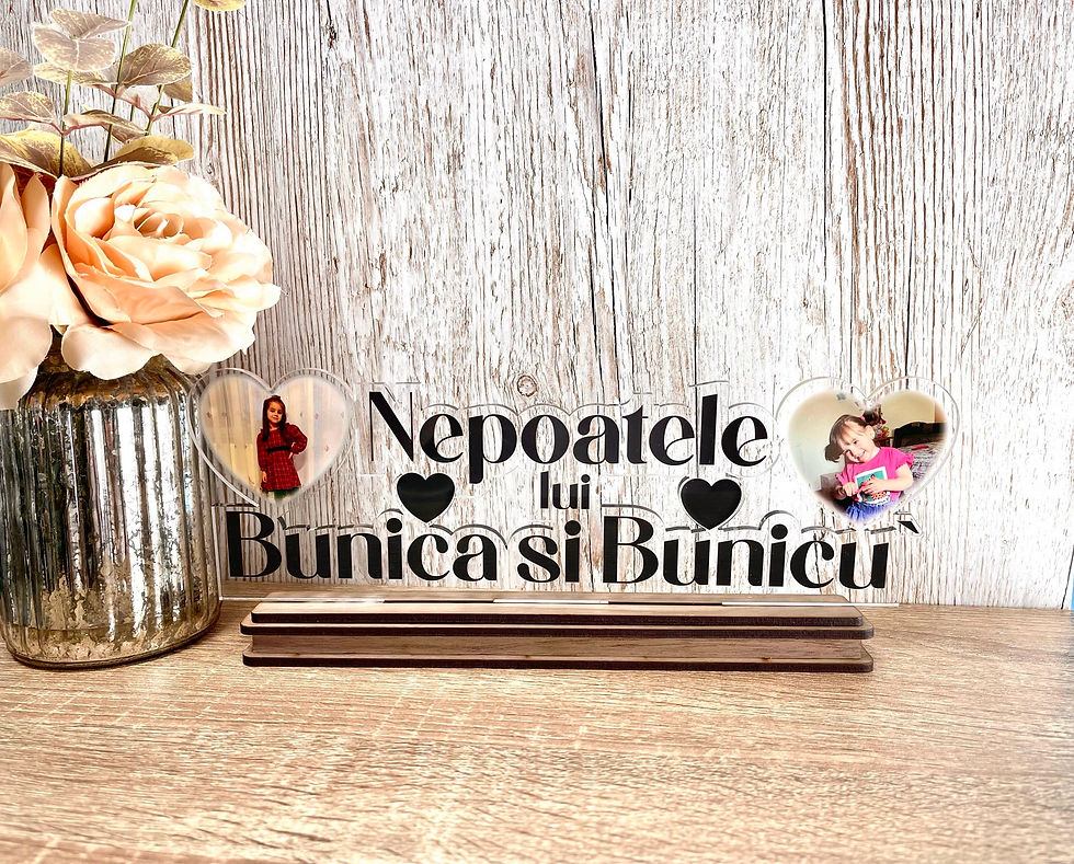 Thumbnail: Nepoatele lui bunica si bunicu Photo Frame | Mother’s Day Gift | Parents Gift