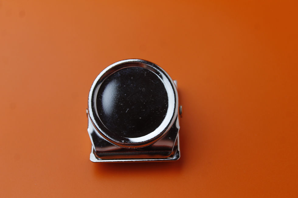 Thumbnail: Fridge magnet metal clip engraved