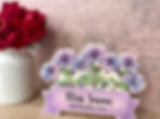 Thumbnail: Personalised flower bouquet with name table top, room decor, floral decor