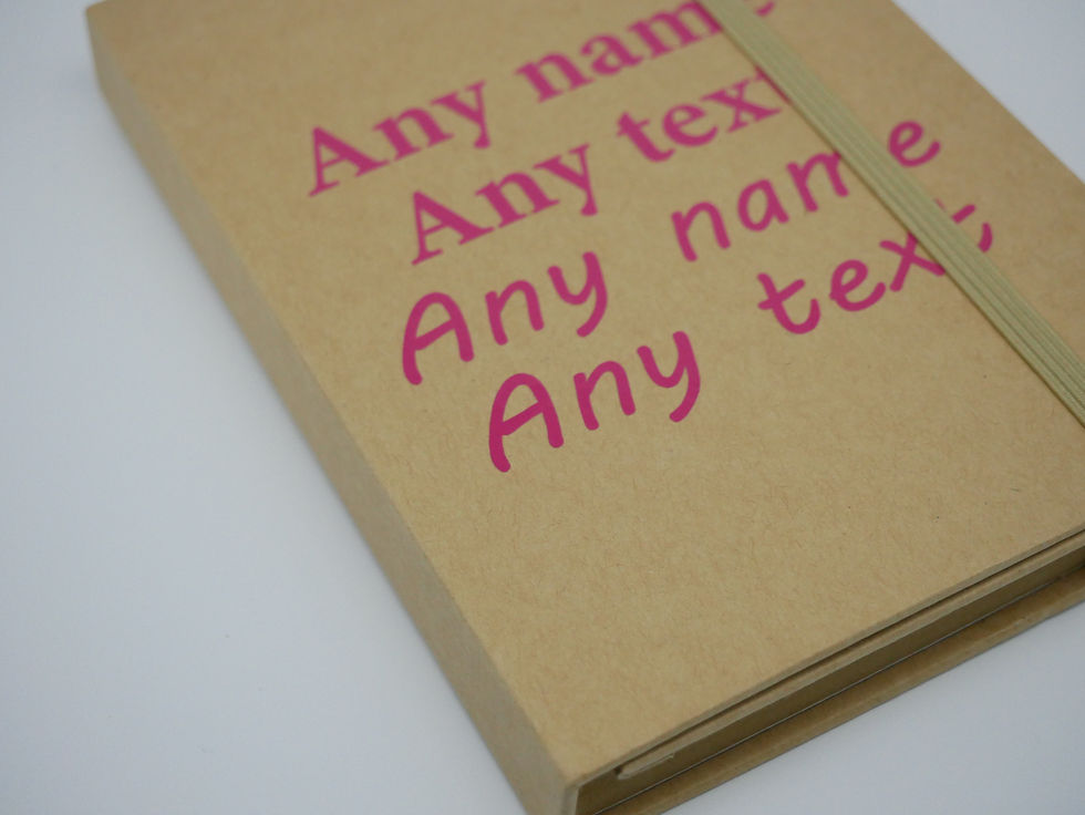 Thumbnail: Personalised office set with notepad, any name notebook, printed pad