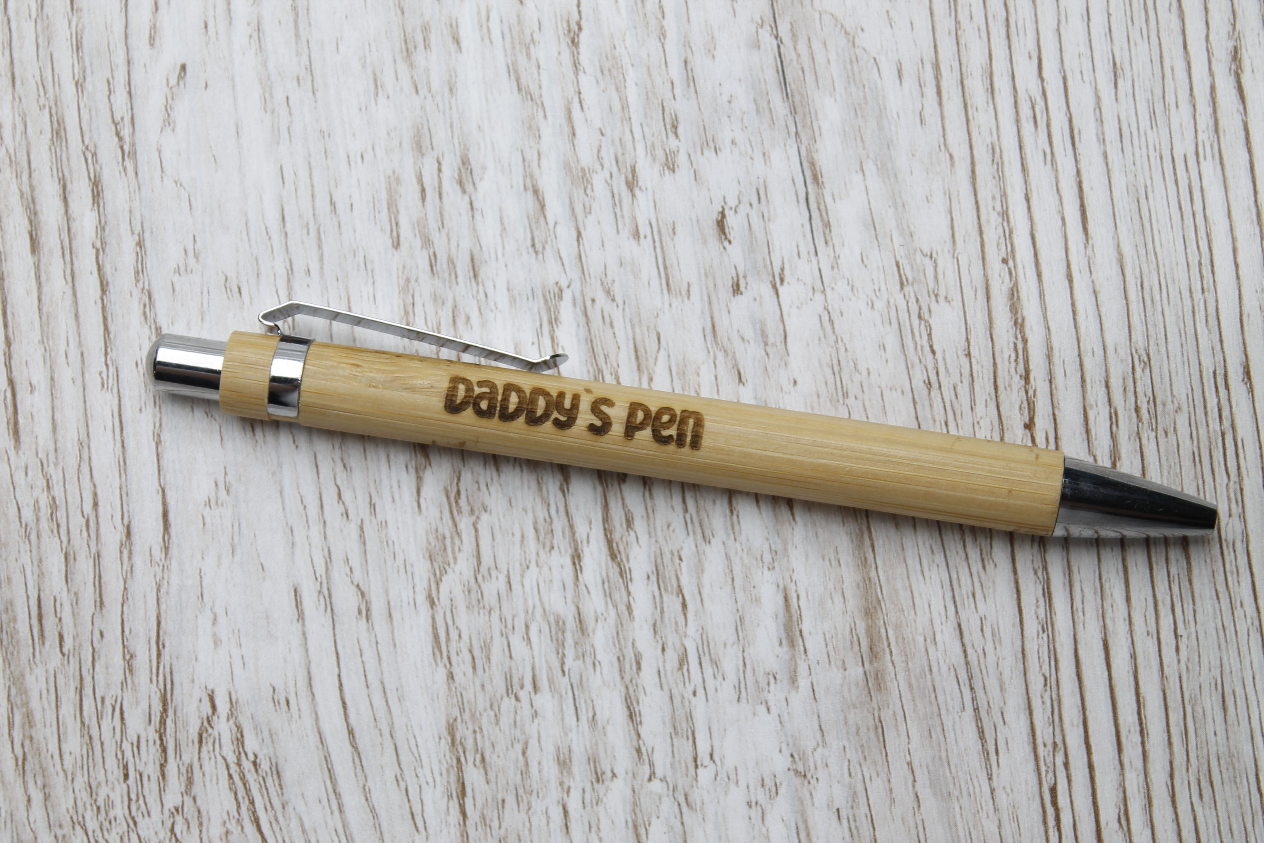 Personalised Pen | Engraved Bamboo Pen | Natural Wood Pen