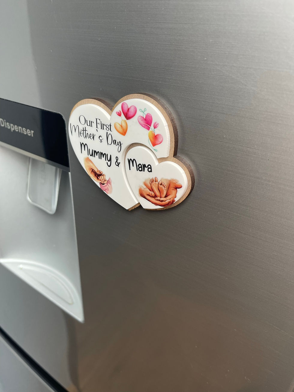 Thumbnail: Our First Mothers Day Fridge magnet | Heart magnet | Unique fridge decor