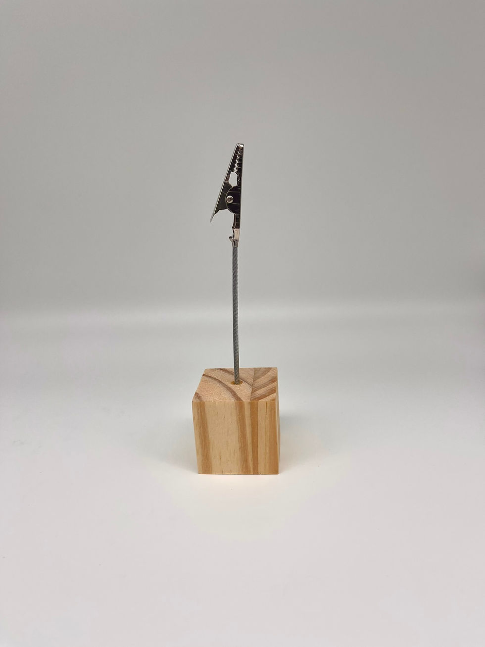 Thumbnail: Personalised Wooden photo or memo holder, wooden engraving