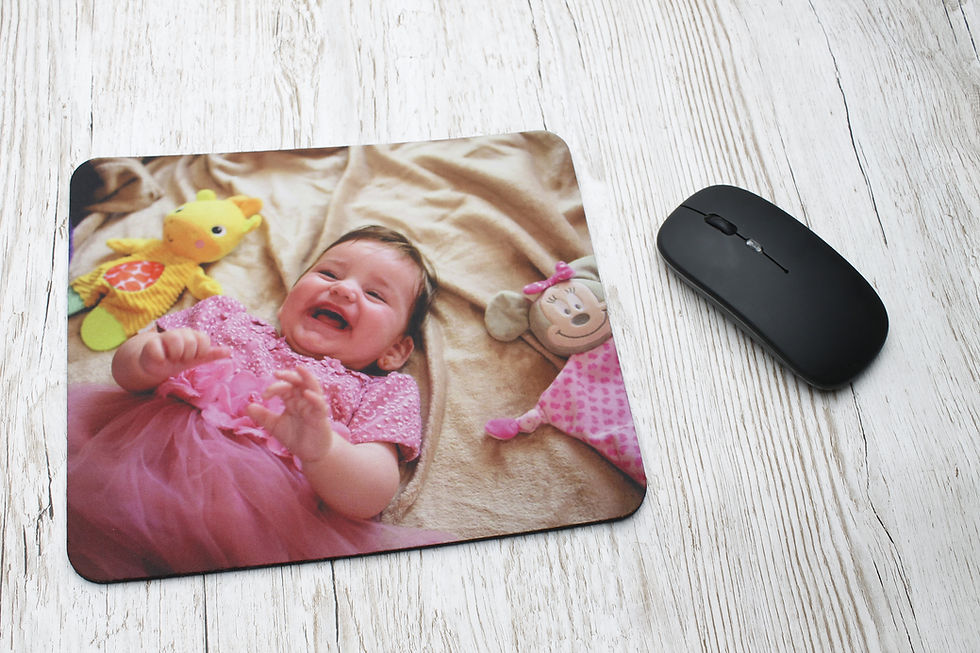 Thumbnail: Personalised mouse mat desk print your own photo, custom logo mouse