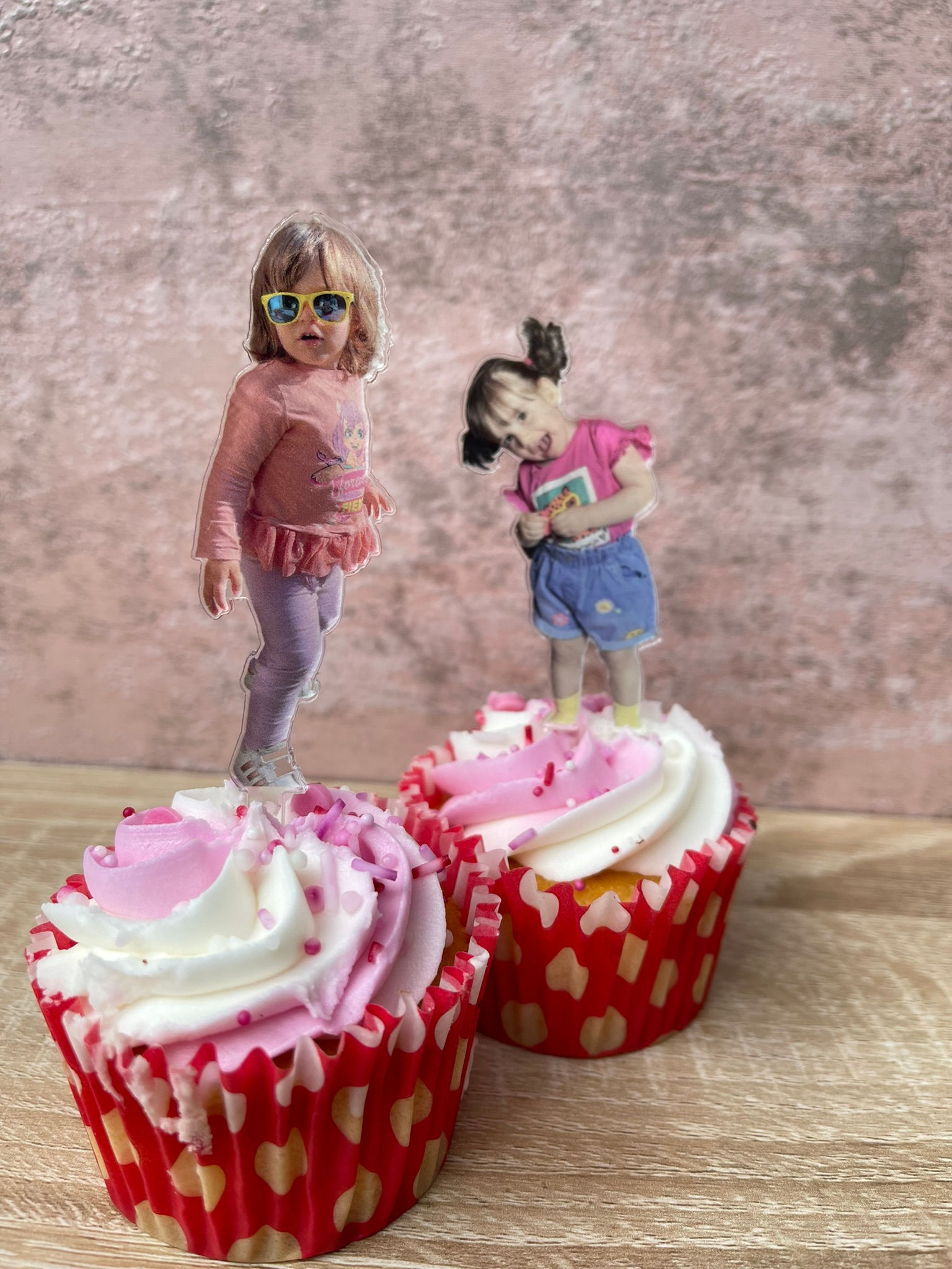 Personalised Unique Cake Topper with Photo Silhouette|Birthday Party Cake Topper