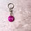 Thumbnail: Personalised coloured metal trolley coin, pound shape coin, trolley coin keyring