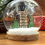 Thumbnail: Personalised Family Pole Glass Dome Bauble, Custom Hanging Christmas Decoration